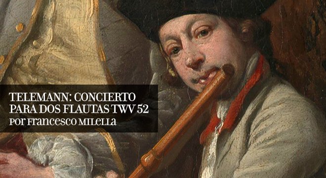 TELEMANN: CONCIERTO PARA DOS FLAUTAS TWV 52